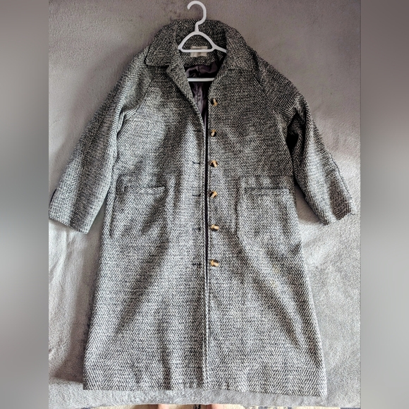 OAK + FORT Jackets & Blazers - Oak + Fort Herringbone Coat